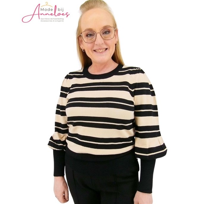 Lady Day Pullover Tracy streep Zwart beige